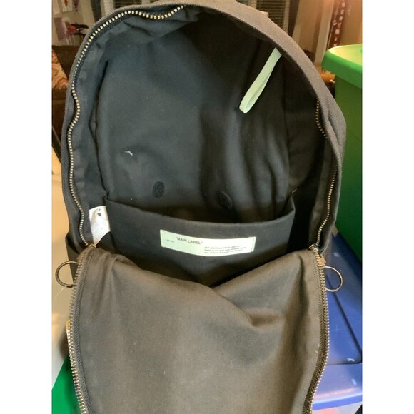 Off-White C/O Virgil Abloh Black Polyester Red Arrow Travel Backpack - Picture 8 of 11